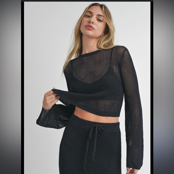 NWT Miou Muse croqueted white top - Picture 4 of 6